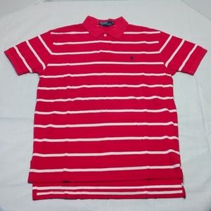 Polo Ralph Lauren Medium Red/White Striped Polo